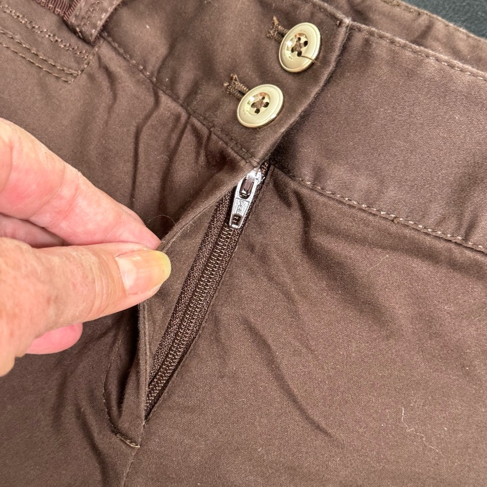 WHBM White House Black Market Brown Shorts Sz 6 Bin A - Picture 5 of 11